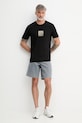 Armani Exchange t-shirt męski bawełniany XM002230.AF12308 czarny SS26