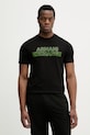 Armani Exchange t-shirt bawełniany nadruk czarny XM002413.AF10361
