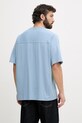 Дрехи BOSS Orange тениска мъжка памучна 50559161 син