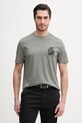 BOSS Orange t-shirt bawełniany nadruk szary 50561853