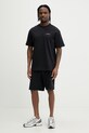 Salomon t-shirt bawełniany LC2832700 czarny SS26