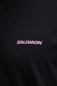 Salomon t-shirt bawełniany LC2832700 czarny