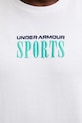 Under Armour t-shirt męski z bawełną HWT SPORTS 6009268 biały