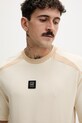 HUGO t-shirt męski bawełniany Dedril_RB beżowy 50559670