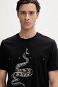 Bavlněné tričko HUGO Discorb černá 50557672