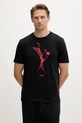 HUGO tričko pánske bavlnené Duhorse čierna 50557684