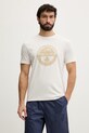 Napapijri t-shirt męski bawełniany MAHSA beżowy NP0A4FZBN1A1