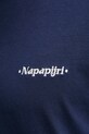 Napapijri t-shirt bawełniany FLUORITE NP0A4G2FB2Q1 granatowy