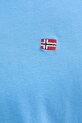 Napapijri T-shirt męski bawełniany SALIS NP0A4H8DB9A1 niebieski