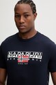 Napapijri t-shirt bawełniany S-Aylmer granatowy NP0A4HTO1761