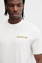 Napapijri t-shirt bawełniany S-SOL beżowy NP0A4I13FX11