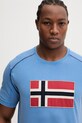 Napapijri t-shirt bawełniany REFLECT niebieski NP0A4ICLB9A1