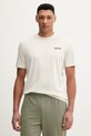 Napapijri t-shirt bawełniany SMALL BOX nadruk beżowy NP0A88TRN1J1