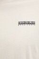 Napapijri t-shirt bawełniany SMALL BOX NP0A88TRN1J1 beżowy