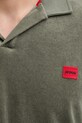 HUGO polo męskie z bawełną TERRANCE POLO SHIRT 50559744 zielony