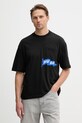 HUGO Blue majica za muškarce od pamuka Nohacrop crna 50556406