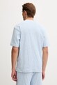 Ρούχα HUGO Blue t-shirt ανδρικό βαμβακερό Nagutee 50557808 μπλε