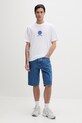 Hugo Blue t-shirt bawełniany Nunarix 50560047 biały SS26