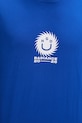 Hugo Blue t-shirt bawełniany Nunarix 50560047 niebieski