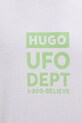 HUGO Blue t-shirt męski bawełniany Nufotee biały 50560048
