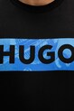 Hugo Blue t-shirt bawełniany Nalien 50560060 czarny