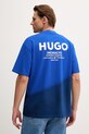 HUGO Blue t-shirt ανδρικό βαμβακερό Nalono_F μπλε 50560732