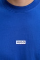 HUGO Blue t-shirt ανδρικό βαμβακερό Nalono_F 50560732 μπλε