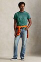 Odzież Polo Ralph Lauren JERSEY-KNT-T-SHIRT t-shirt bawełniany męski 710A13053001 zielony