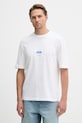 HUGO Blue t-shirt da uomo in cotone Nurazti bianco 50557813