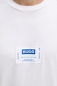 HUGO Blue t-shirt da uomo in cotone Nurazti 50557813 bianco