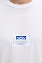 HUGO Blue t-shirt da uomo in cotone Nurazti 50557813 bianco