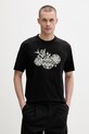 HUGO tričko pánske bavlnené Dangen čierna 50558415