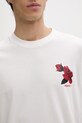 HUGO t-shirt bawełniany Dikerd 50564024 biały
