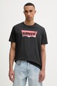 Levi's t-shirt męski bawełniany GRAPHIC CREWNECK czarny 22491.2105