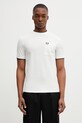 Fred Perry t-shirt bawełniany bawełna biały M2395