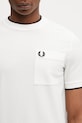 Fred Perry t-shirt bawełniany biały M2395