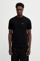 Fred Perry t-shirt bawełniany bawełna czarny M2395