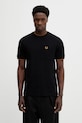 Fred Perry t-shirt bawełniany bawełna czarny M2395