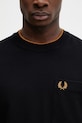 Fred Perry t-shirt bawełniany czarny M2395