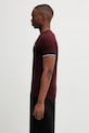 Fred Perry t-shirt bawełniany M2396 bordowy SS26