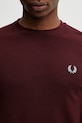 Fred Perry t-shirt bawełniany bordowy M2396