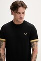 Fred Perry t-shirt bawełniany czarny M2396