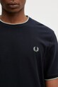 Fred Perry t-shirt bawełniany granatowy M2397