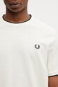 Fred Perry t-shirt bawełniany beżowy M2397