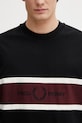Fred Perry t-shirt bawełniany czarny M2405