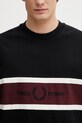 Fred Perry t-shirt bawełniany czarny M2405