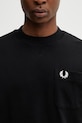 Fred Perry t-shirt bawełniany czarny M2408