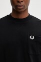 Fred Perry cotton t-shirt black M2408