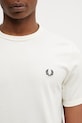Fred Perry t-shirt bawełniany beżowy M3519