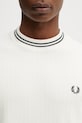Fred Perry t-shirt bawełniany beżowy M8679